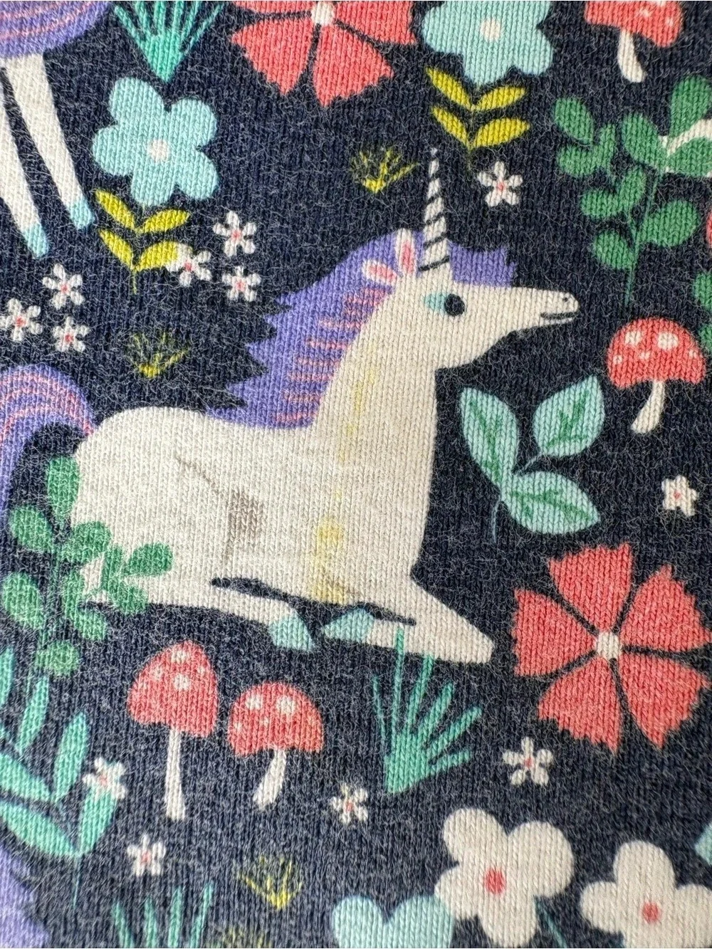Janie and Jack Unicorn Pajama Set in Navy Sz: 4| Fall, Season Transition